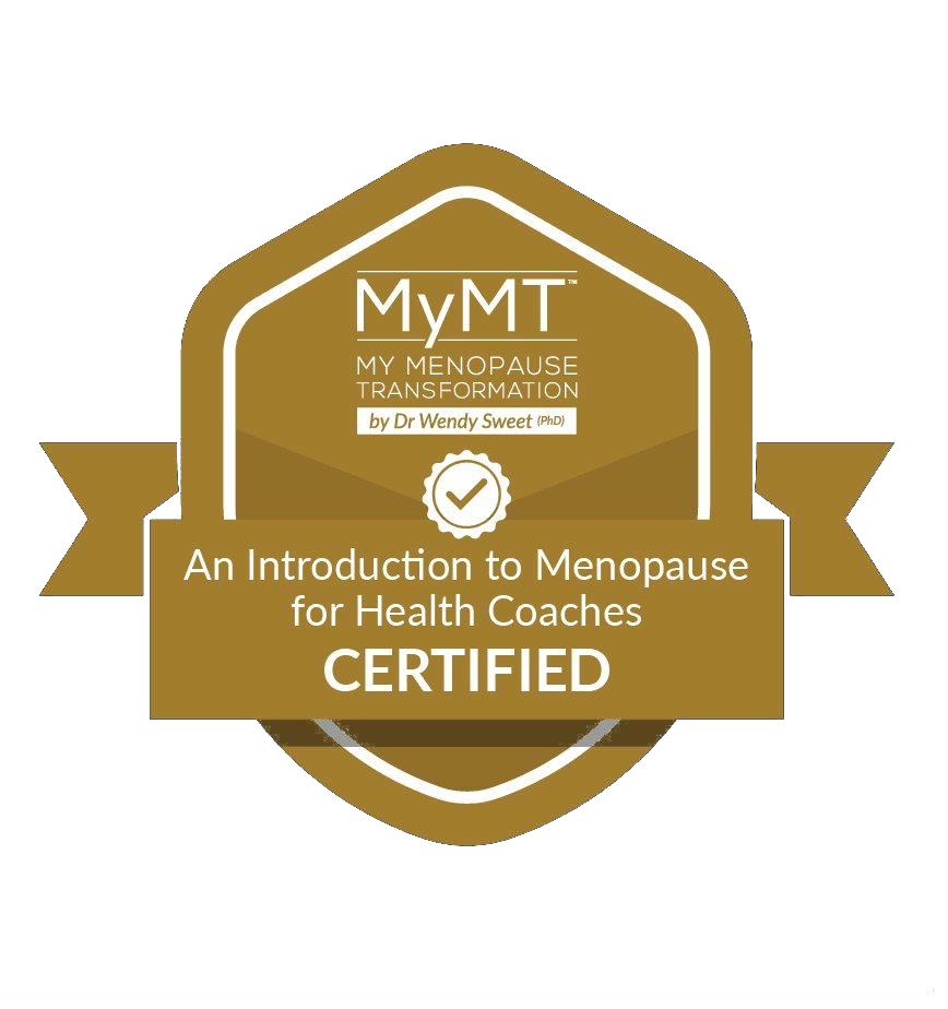 MyMT Certified Menopause Coach badge